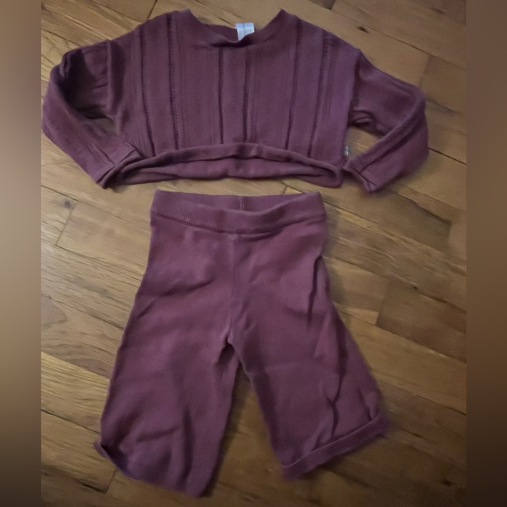 Kids Maroon Matching Set
